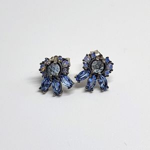 Pandora Silver blue earrings